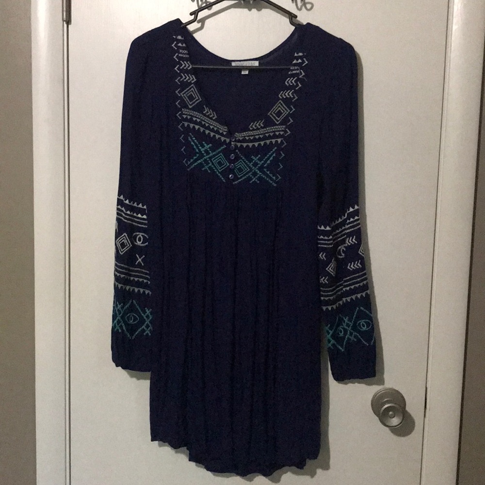 PATRONS OF PEACE - BOHO Blue dress. M. GUC.